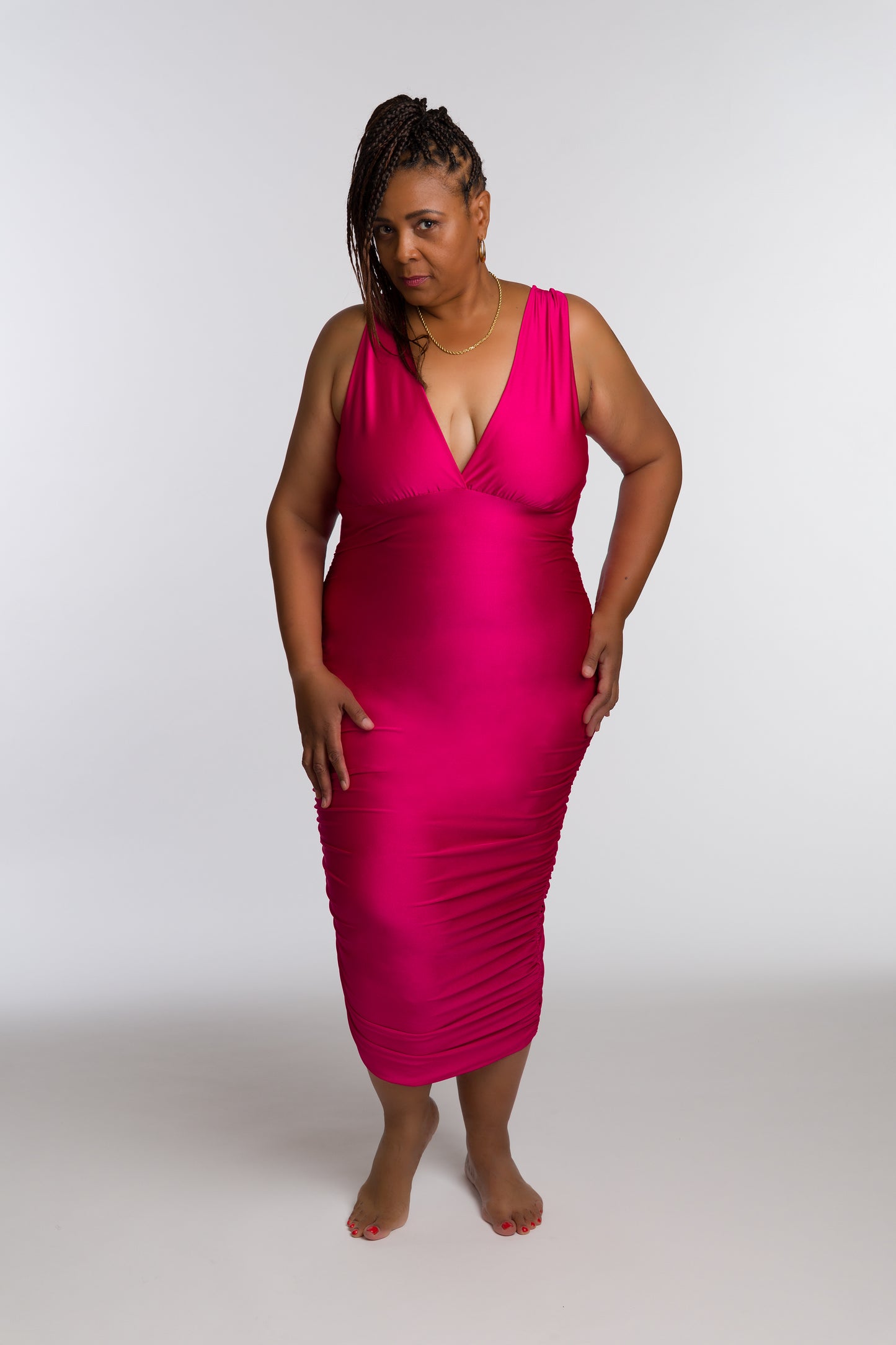 Fuschia Cocktail Dress