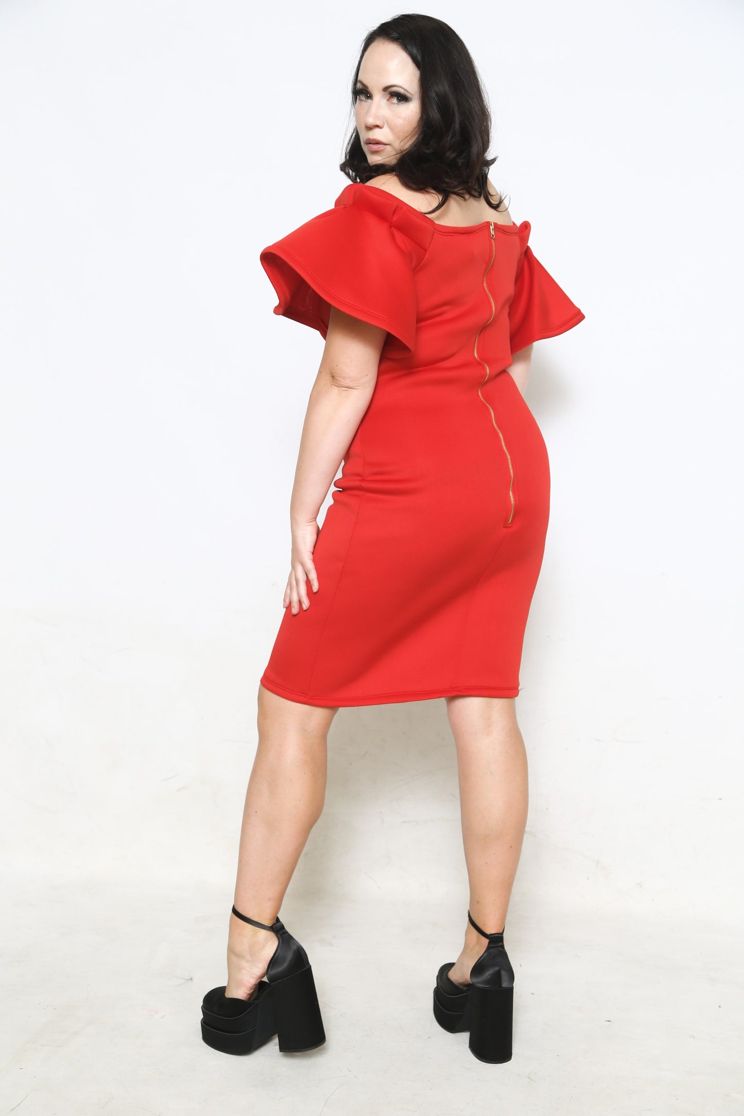 off the shoulder RED